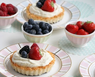 Macarons pastry cases filled with Lemon Creme & fresh Fruit