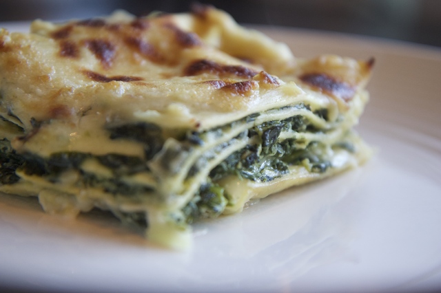 Inspirasjon frå Green Bonanza: Lasagne med spinat og tre ostar