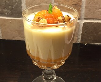 Panna cotta med multer