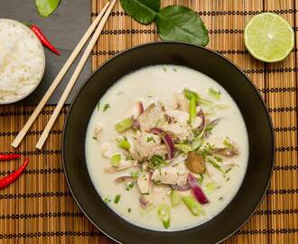 Tom kha gai - Kyllingsuppe fra Thailand | Det glade kjøkken