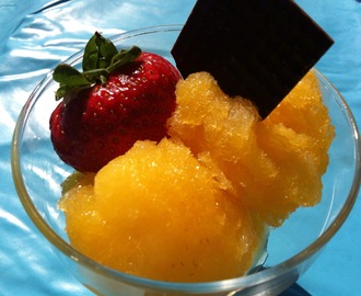 Appelsinsorbet