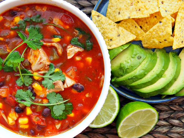 TexMex kyllingsuppe