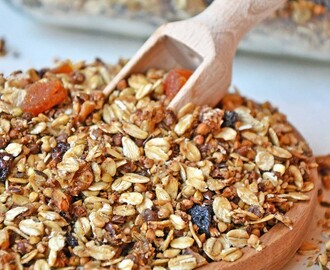 Proteinrik, hjemmelaget müsli med linser