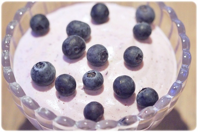 Blåbærmousse med vanilje