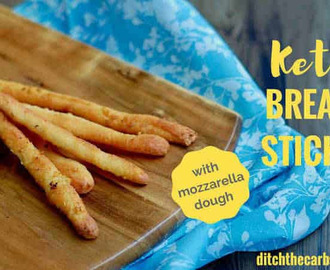 Keto Bread Sticks With Mozzarella Dough