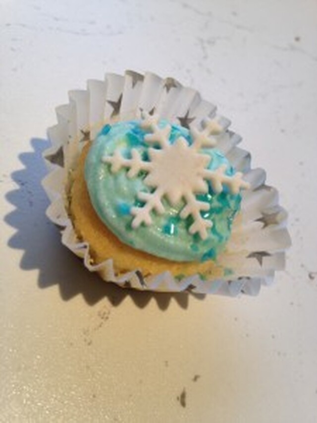 Vanilje cupcakes med frost tema