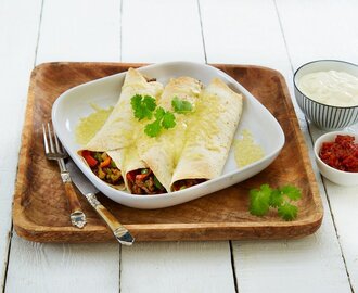 Enchiladas med kjøttdeig