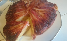 Bacon, ost og potet pai 