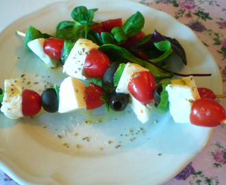 Caprese på pinne