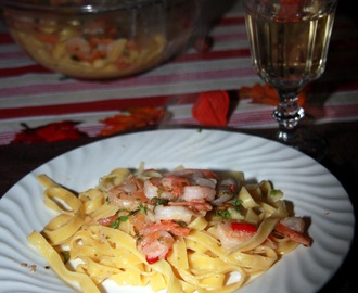 Mat skal dem ha! Scampi med tagliatelle