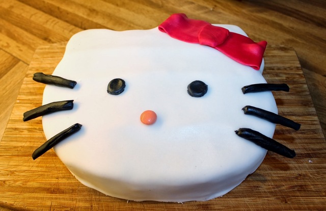 Barnebursdag og Hello Kitty-kake