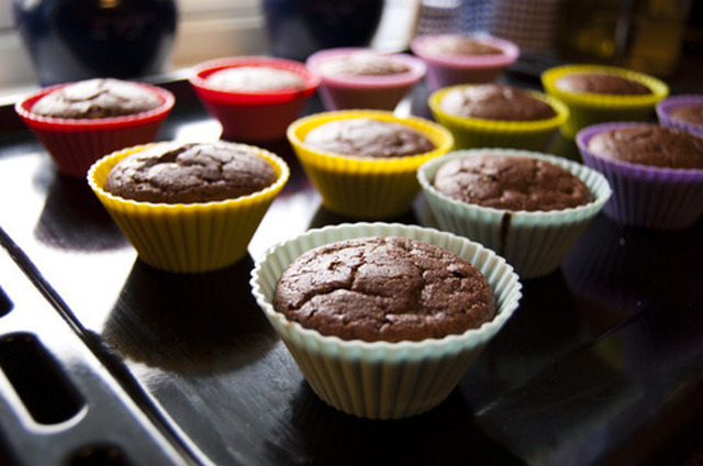 Chocolate coconut muffins