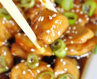 Honning- og soyakylling (Honey soy chicken)