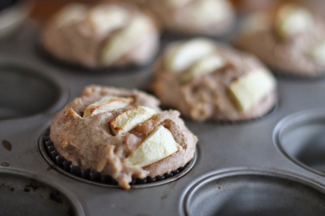 Frokost muffins med eple