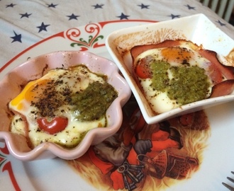 Egg med pesto