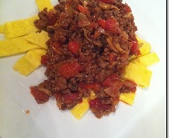 “Pasta bolognese” med egen tagliatelle uten mel