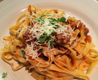 Tagliatelle med Ragu