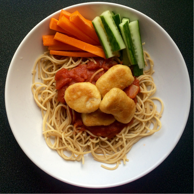 Kjøttfri mandag: spagetti med quorn og tomatsaus