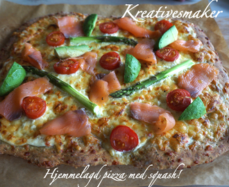 Hjemmelagd pizza med squash