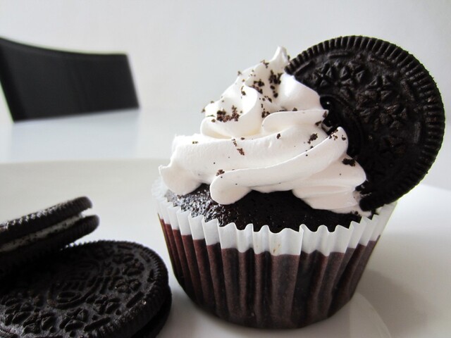 Oreo Cupcakes med Italiensk marengs