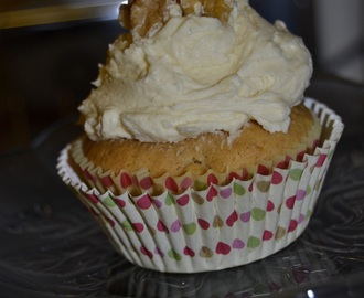 Valnøtt og lønnesirup Cupcakes