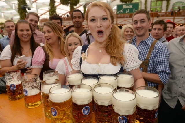 I Bayern drikker man øl.