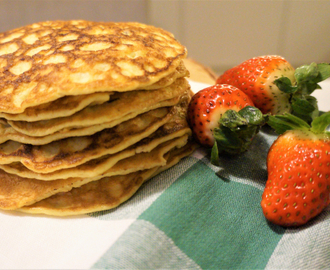 Mini pannekaker når en er fysen på noe søtt.... (lavkarbo, glutenfri, laktosefri)