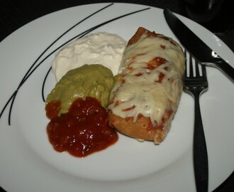 Lørdagsmiddag, mexicansk pannekake a la Lenelene