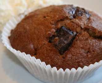 Banan Muffins med Sjokoladebiter og Nøtter!