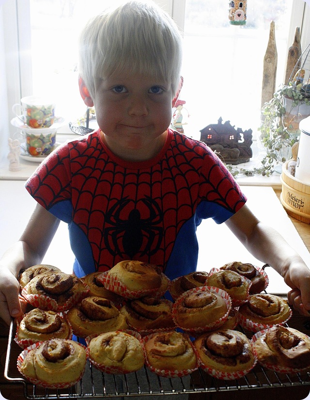 Viktors kanelsnurr med gulrot