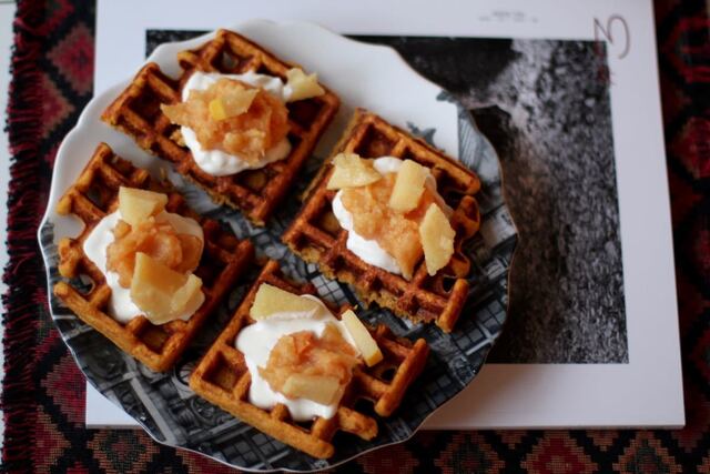 Belgiske vafler med søtpotet (glutenfri)