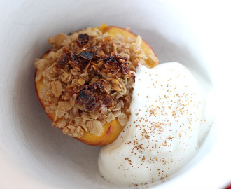 Summer treat: Baked nectarines