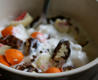 Cottage cheese and vanilla breakfast