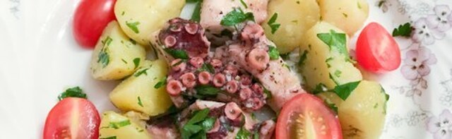 Octopus med poteter