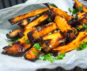 Hemmeligheten bak sprø og fettfattig søtpotet french frittes