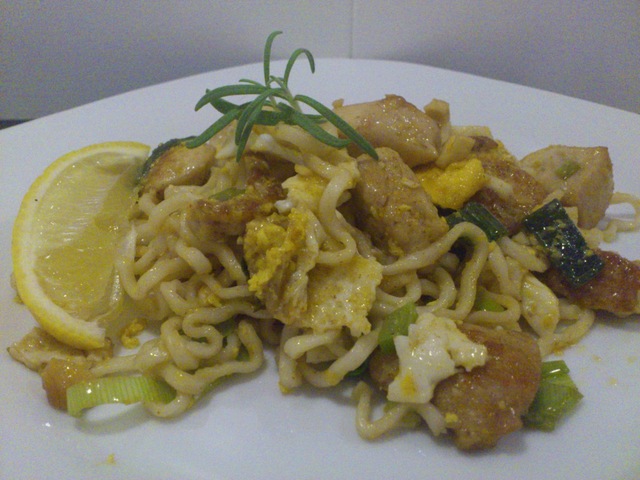 Pad Thai kylling og nudler