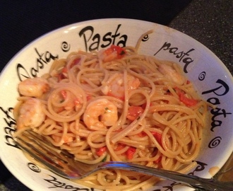 Uke 11: Pasta med scampi