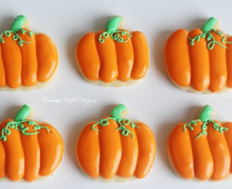 Halloween gresskar Sugar cookies!