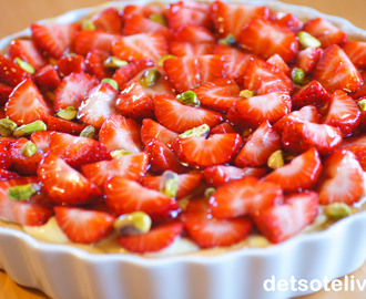 Tarte aux fraises (Fransk jordbærterte)