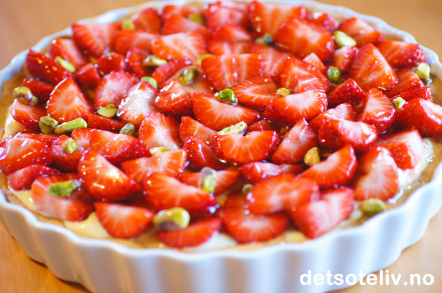 Tarte aux fraises (Fransk jordbærterte)