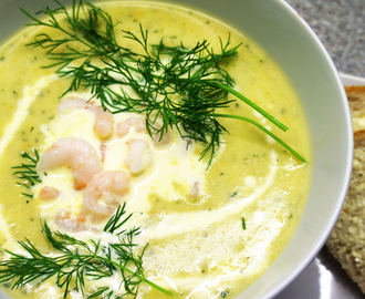 Kremet fiskesuppe med kokosmelk