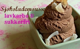 Lavkarbo sjokolade mousse - kokos