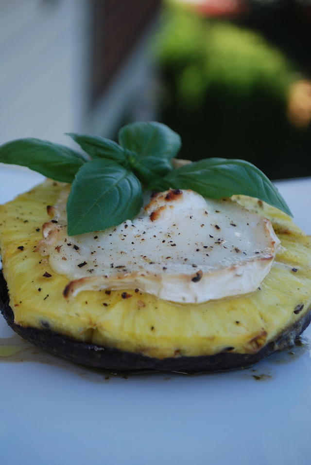 Portobello med chevre, del 1 av trilogien: TRE RETTERS PÅ GRILLEN!!