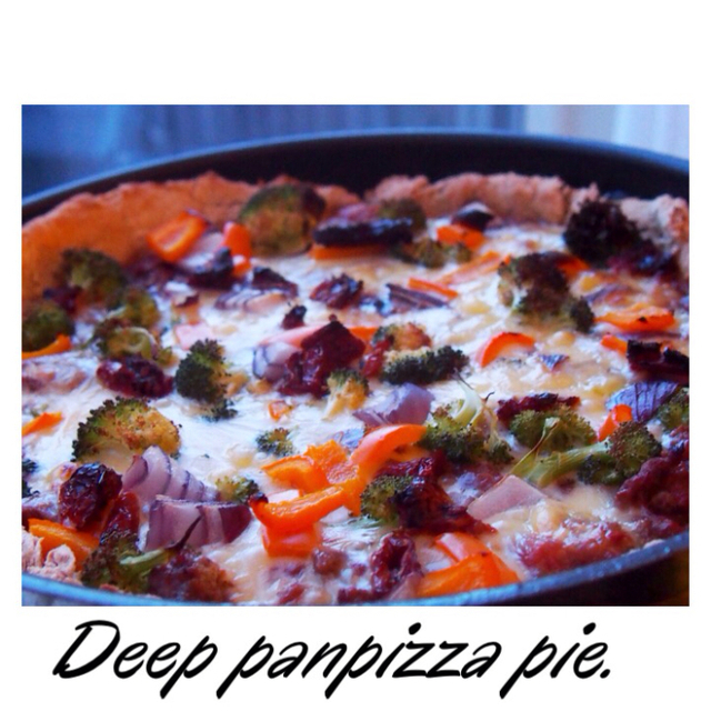 Deep panpizza pie.