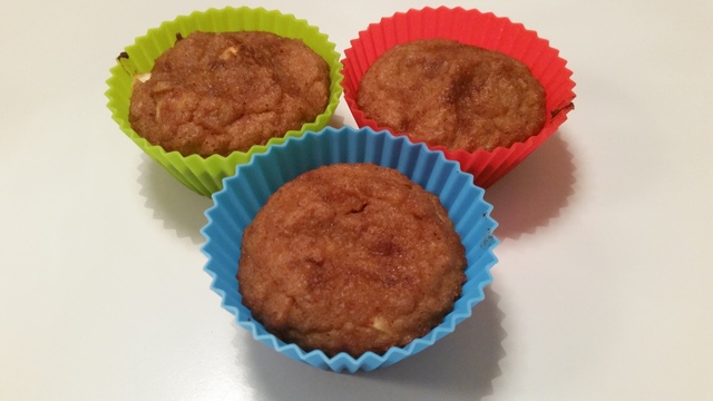 Eplemuffins med kokosmel