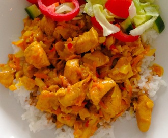 "Chili carrot curry coco chicken" og uvesentligheten av vekt og annen dritt!