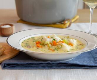 Enkel fiskesuppe med torsk | Det glade kjøkken