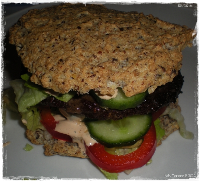 Hamburgerbrød og dressing - lavkarbo ♥