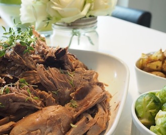 Leg of lamb in the slowcooker