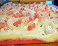 Fransk løkpizza (Elsässer Flammkuchen)